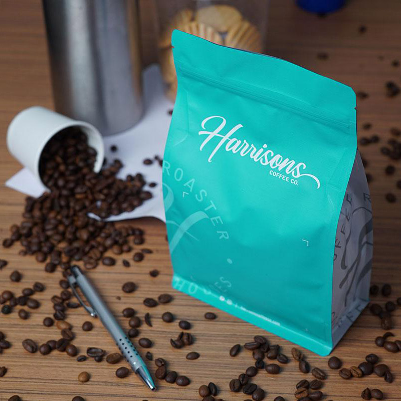 Koffie zijvouwtas met ritssluiting en ventiel Alu aan de binnenkant