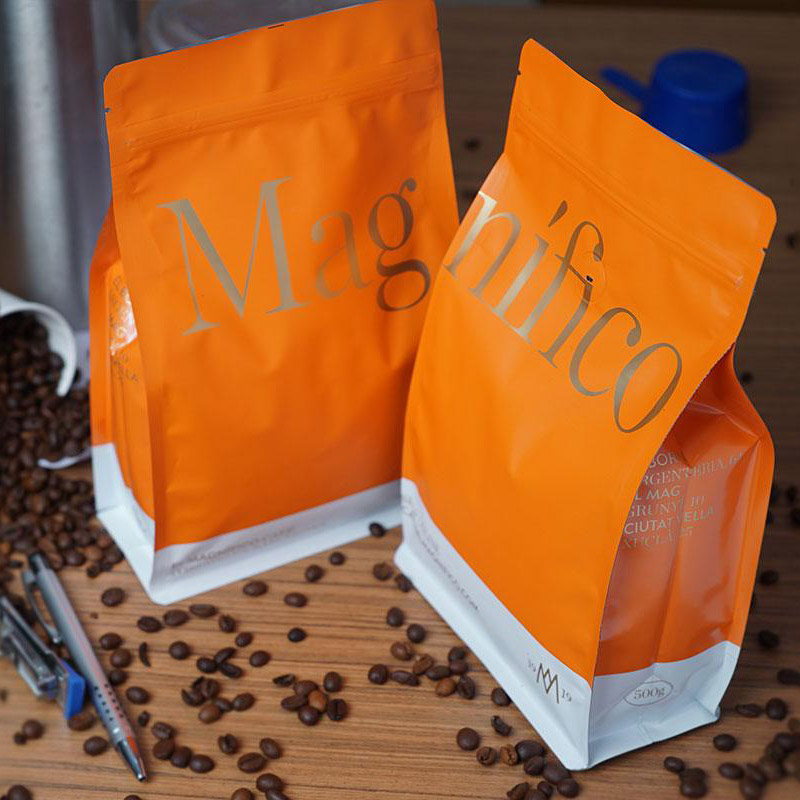 Koffietas met rits aan de zijkant met matte afwerking